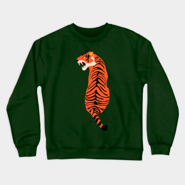 Dangerous tiger Crewneck Sweatshirt by grafart